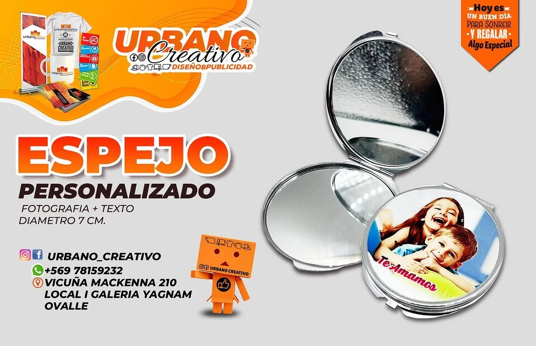 Espejo personalizado publicado por Urbano Creativo en Instagram