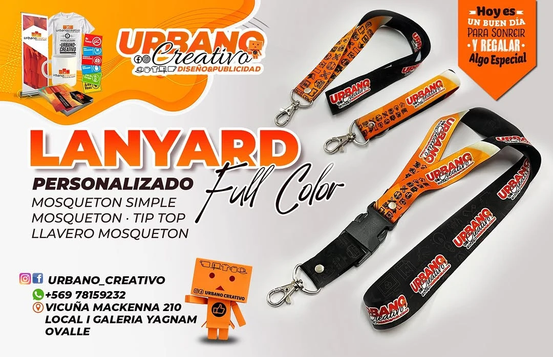 Lanyards personalizados publicados por Urbano Creativo en Instagram